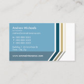 Carte De Visite STRIPE 3D MODERNE SIMPLE tendance masculine bold b (Dos)