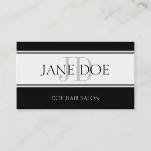 Carte De Visite Stripe de liste des cheveux W/W