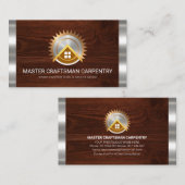 Carte De Visite Stripes d'argent Accueil Vie électrique (Devant / Derrière)