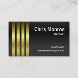 Carte De Visite Stripes de capitaine