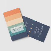 Carte De Visite Stripes lumineuses personnalisées minimes et profe