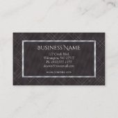 Carte De Visite Stripes minimalistes | Anthracite (Dos)