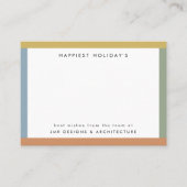 Carte De Visite Stripes modernes vacances photo (Devant)