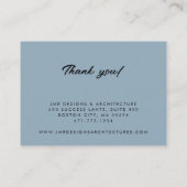 Carte De Visite Stripes modernes vacances photo (Dos)