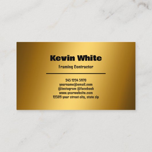 Carte De Visite Structure (Dos)