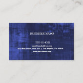 Carte De Visite Structure bleue personnalisée (Dos)
