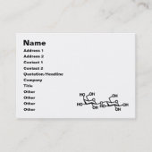 Carte De Visite Structure du lait lactose (Devant)