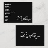 Carte De Visite Structure du lait lactose (Devant / Derrière)