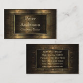 Carte De Visite Structure en bronze (Devant / Derrière)