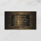 Carte De Visite Structure en bronze (Dos)