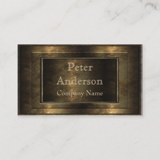 Carte De Visite Structure en bronze (Devant)