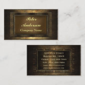 Carte De Visite Structure en bronze (Devant / Derrière)