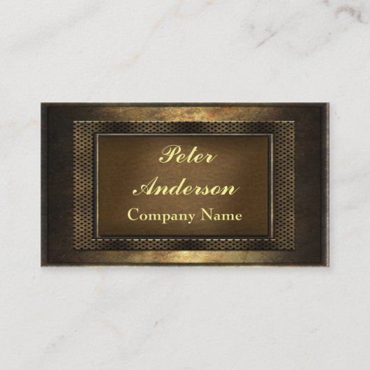 Carte De Visite Structure en bronze (Devant)