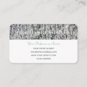 Carte De Visite Structure en marbre gris monogramme décorateur int (Dos)