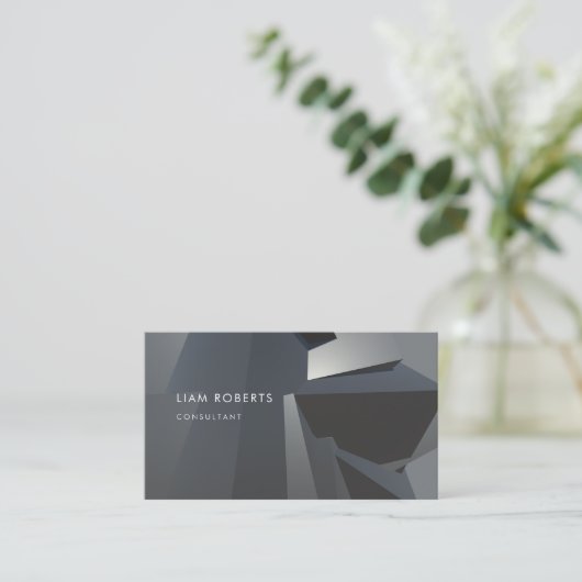 Carte De Visite Structure moderne élégante en métal professionnel (Debout devant)