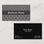 Carte De Visite structure moléculaire du nid d'abeilles 3D (Devant / Derrière)