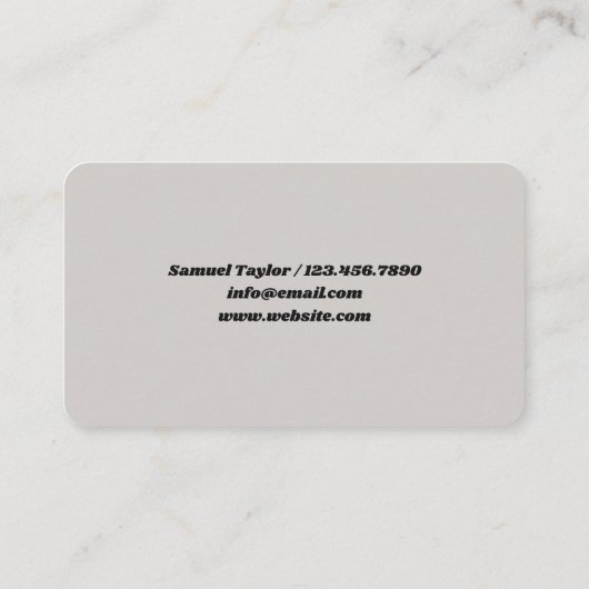 Carte De Visite Stucco (Dos)