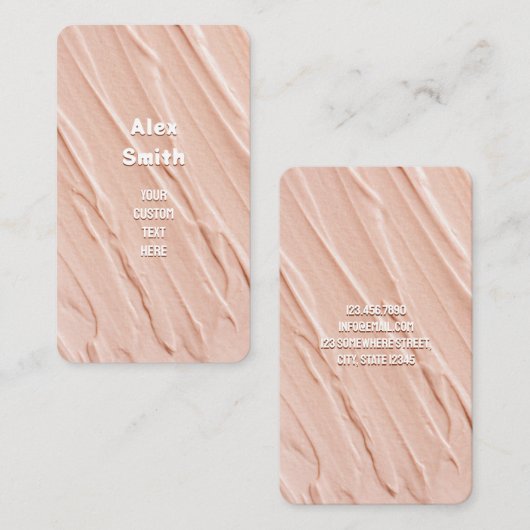 Carte De Visite Stucco (Devant / Derrière)