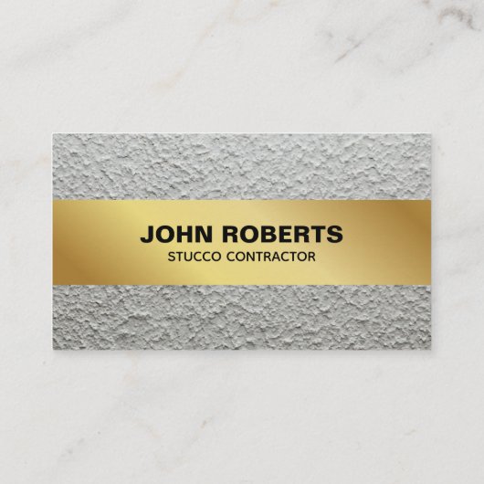 Carte De Visite Stucco Business Card Construction Wall QR Code (Dos)