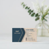 Carte De Visite Stucco Business Card Plastering (Debout devant)
