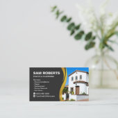 Carte De Visite Stucco Business Card Plastering (Debout devant)