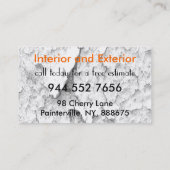 Carte De Visite Stucco Peinture Service 🛠️ Handyman Home Réparati (Dos)