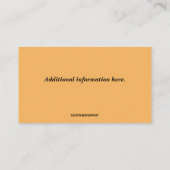 Carte De Visite Studio d'art modifiable (Dos)