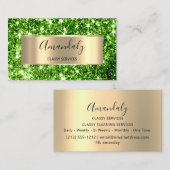 Carte De Visite Studio de Beauté ProfessionnelCoiffeur Parties sci (Devant / Derrière)