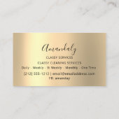 Carte De Visite Studio de Beauté ProfessionnelCoiffeur Parties sci (Dos)