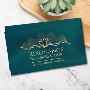 Carte De Visite Studio de bien-être Lotus Wave Healing Sound