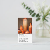 Carte De Visite Studio de céramique (Debout devant)