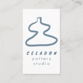 Carte De Visite Studio de céramique POTTERY Icônes élégantes dessi (Devant)