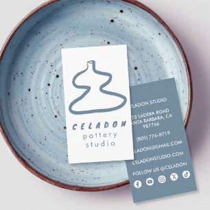 Carte De Visite Studio de céramique POTTERY Icônes élégantes dessi