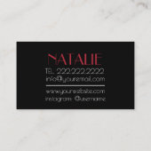 Carte De Visite Studio de clou (Dos)