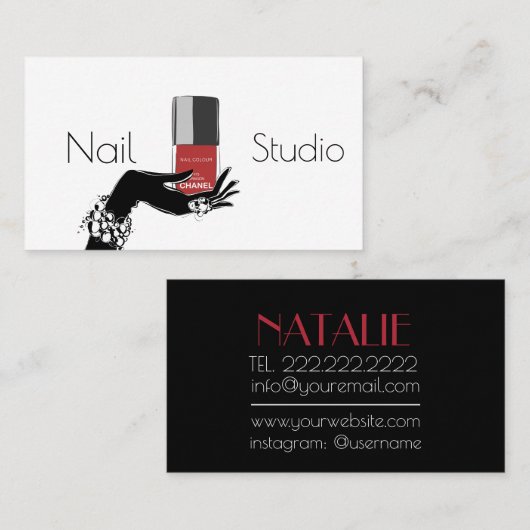 Carte De Visite Studio de clou (Devant / Derrière)