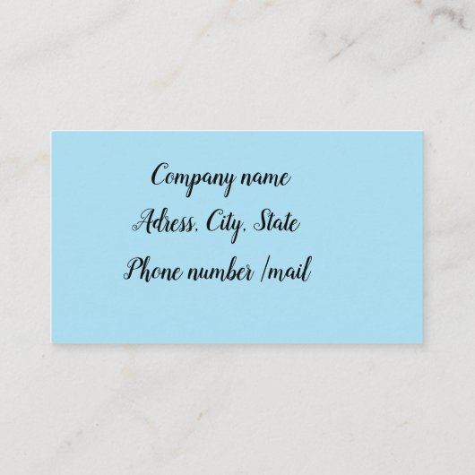 Carte De Visite Studio de danse (Dos)