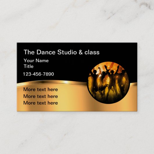 Carte De Visite Studio De Danse Classique Et Leçons (Devant)