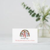 Carte De Visite Studio de danse de ballerine Professeur de ballet  (Debout devant)