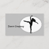 Carte De Visite Studio de danse de jazz ou de ballet (Dos)