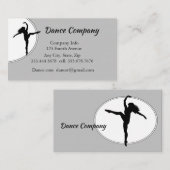 Carte De Visite Studio de danse de jazz ou de ballet (Devant / Derrière)