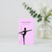 Carte De Visite Studio de danse de professeur de ballet de (Debout devant)