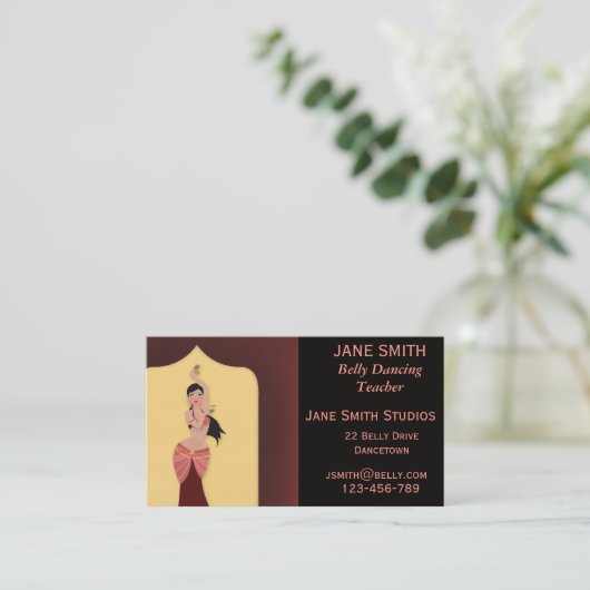 Carte De Visite Studio de danse de professeur de danse de (Debout devant)