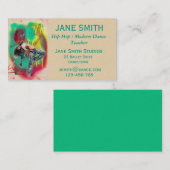 Carte De Visite studio de danse Hip hop moderne professeur de dans (Devant / Derrière)