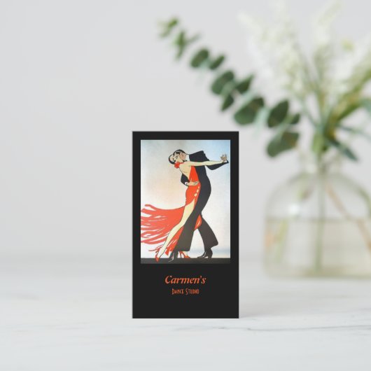 Carte De Visite Studio de danse instructeur (Debout devant)