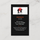 Carte De Visite Studio de danse instructeur (Dos)