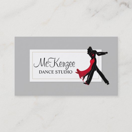 Carte De Visite Studio de Danse Professionnel, Entreprise d'Enseig (Devant)