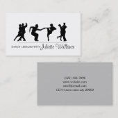 Carte De Visite Studio de Danse Professionnel, Entreprise d'Enseig (Devant / Derrière)