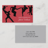 Carte De Visite Studio de danse professionnel, entreprise d'instru (Devant / Derrière)
