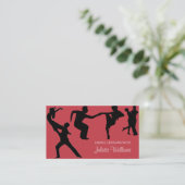 Carte De Visite Studio de danse professionnel, entreprise d'instru (Debout devant)