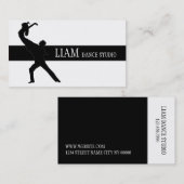 Carte De Visite Studio de danse professionnel, instructeur (Devant / Derrière)